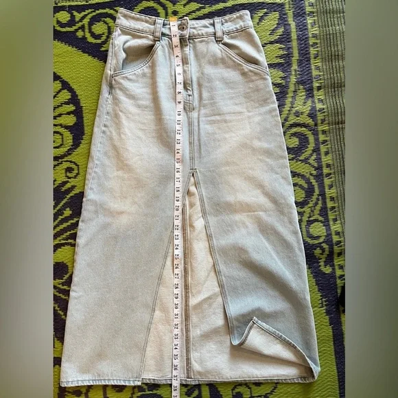 Les Coyotes De Paris Joy Denim Skirt Light Wash Size 38 - Picture 10 of 11